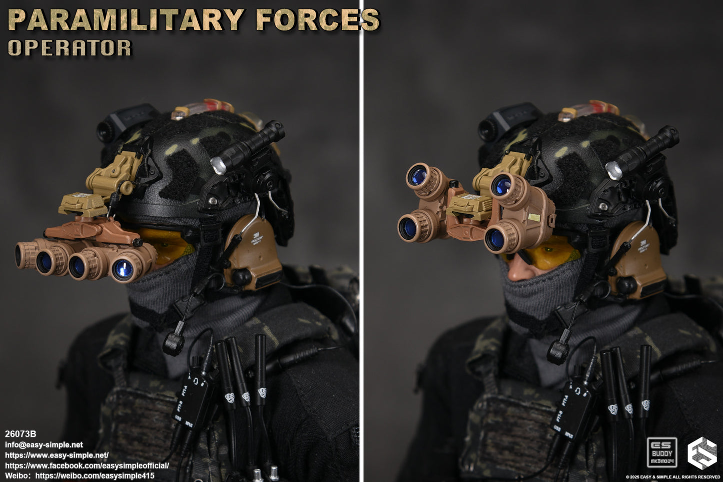 1:6 scale Easy & Simple Paramilitary Forces Operator Version B 12" Figure 26073B (PRE-ORDER)