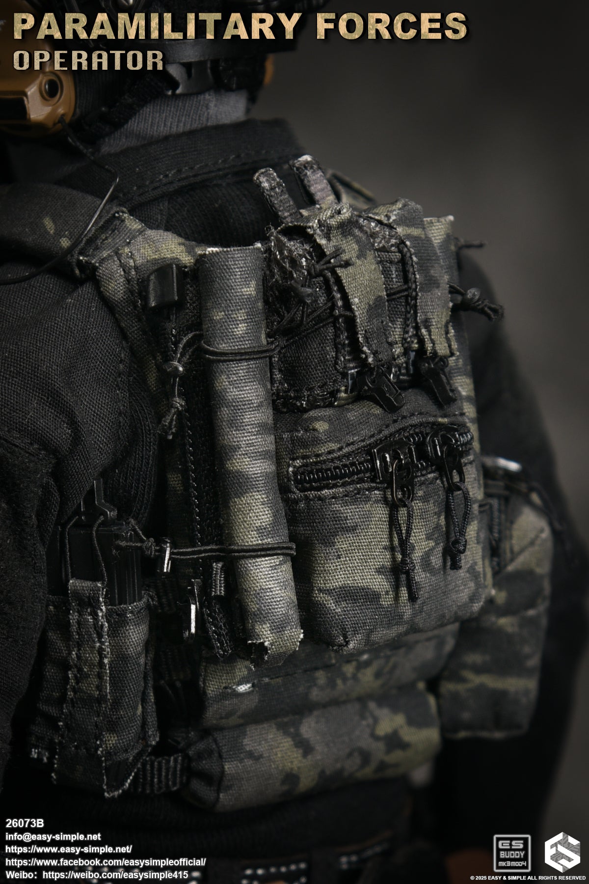 1:6 scale Easy & Simple Paramilitary Forces Operator Version B 12" Figure 26073B (PRE-ORDER)