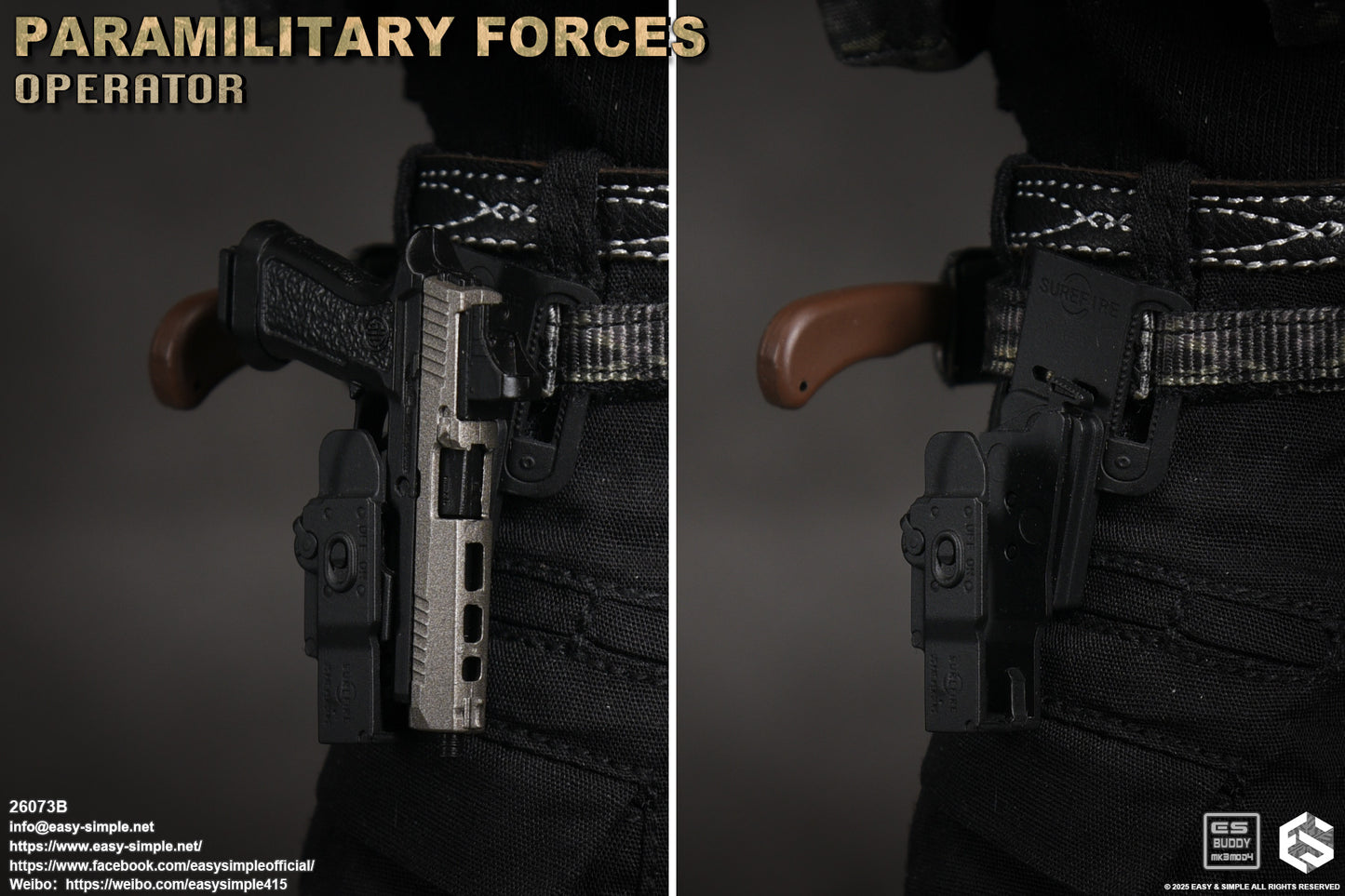 1:6 scale Easy & Simple Paramilitary Forces Operator Version B 12" Figure 26073B (PRE-ORDER)
