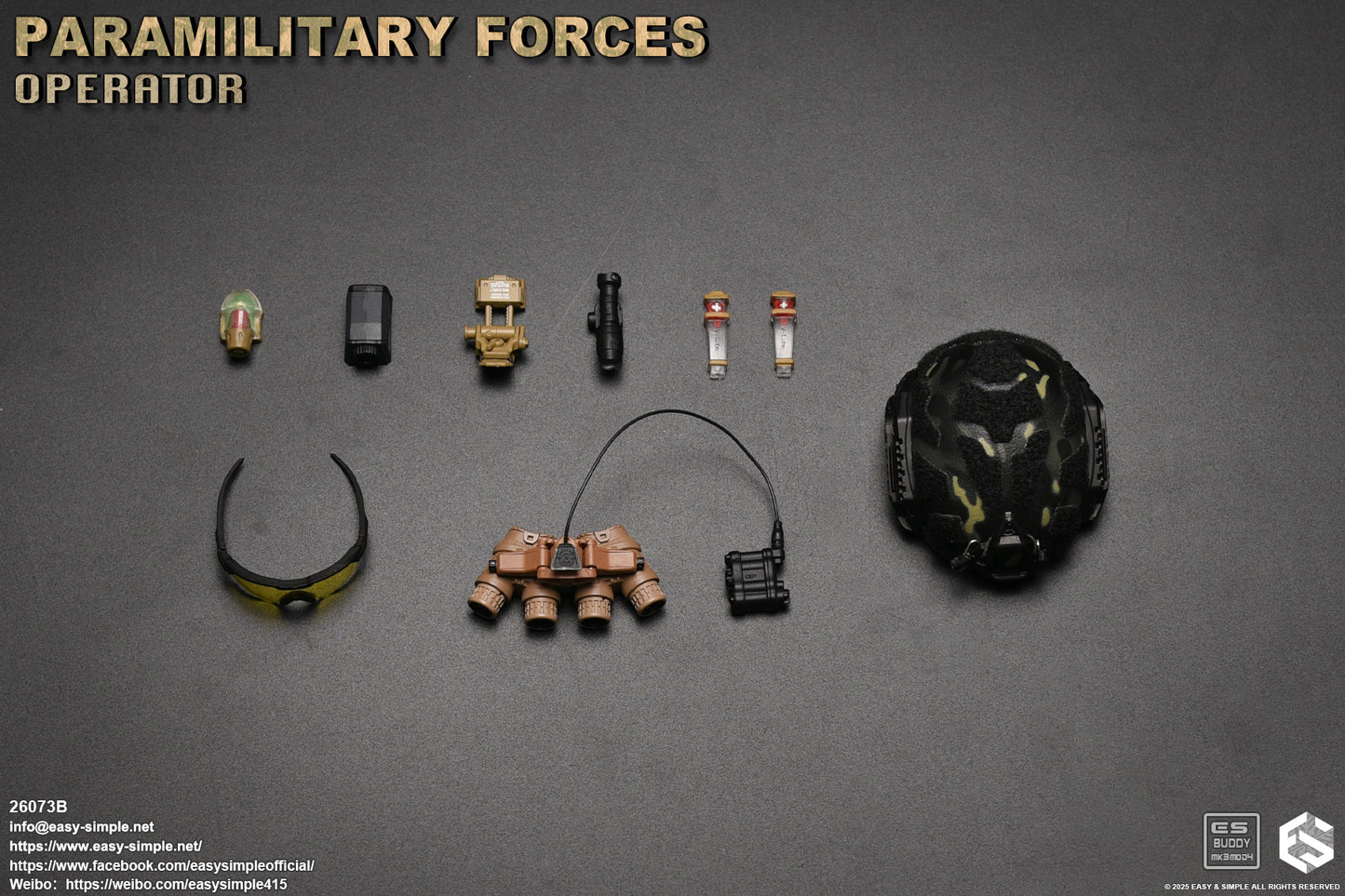 1:6 scale Easy & Simple Paramilitary Forces Operator Version B 12" Figure 26073B (PRE-ORDER)