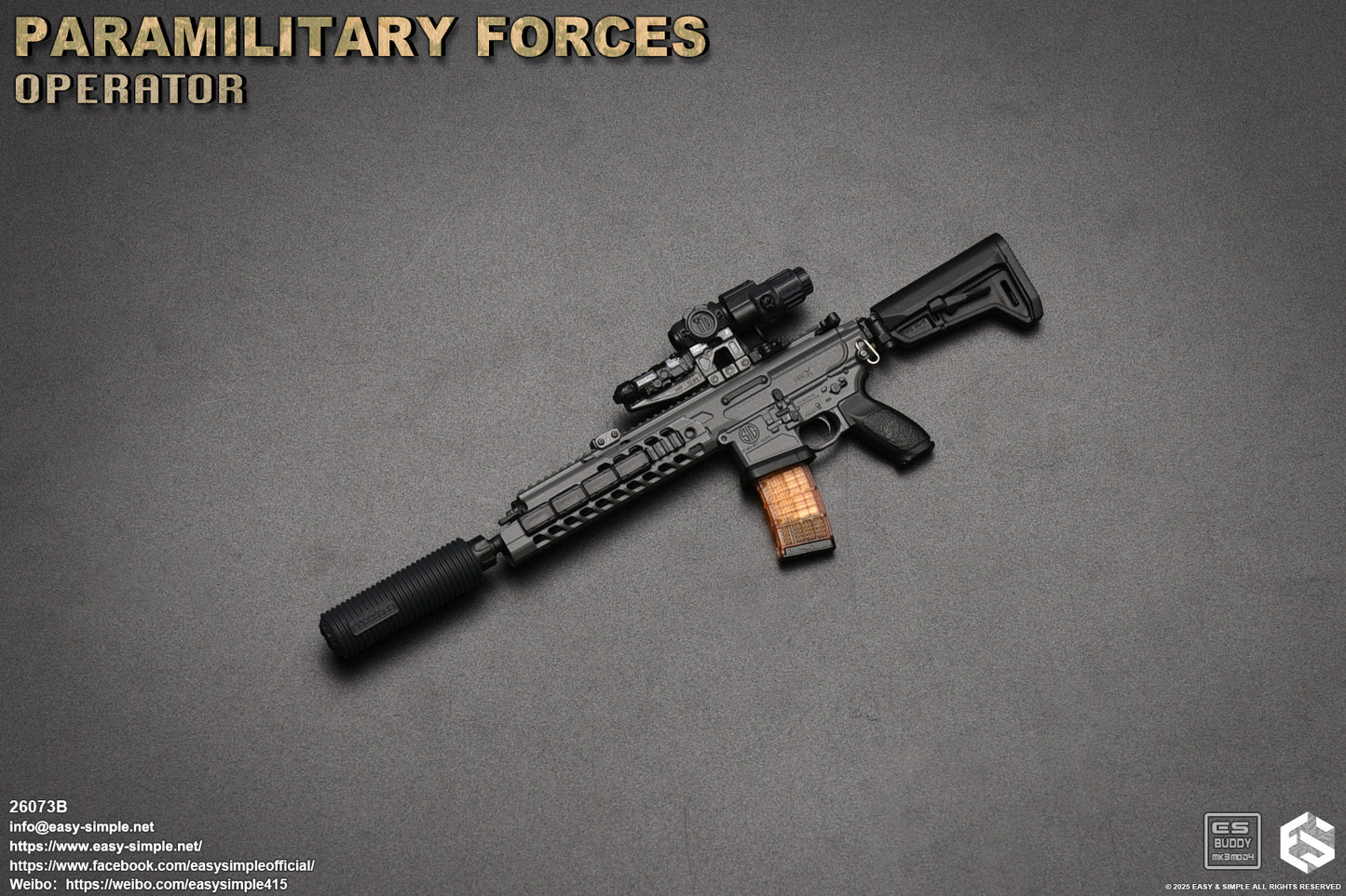 1:6 scale Easy & Simple Paramilitary Forces Operator Version B 12" Figure 26073B (PRE-ORDER)