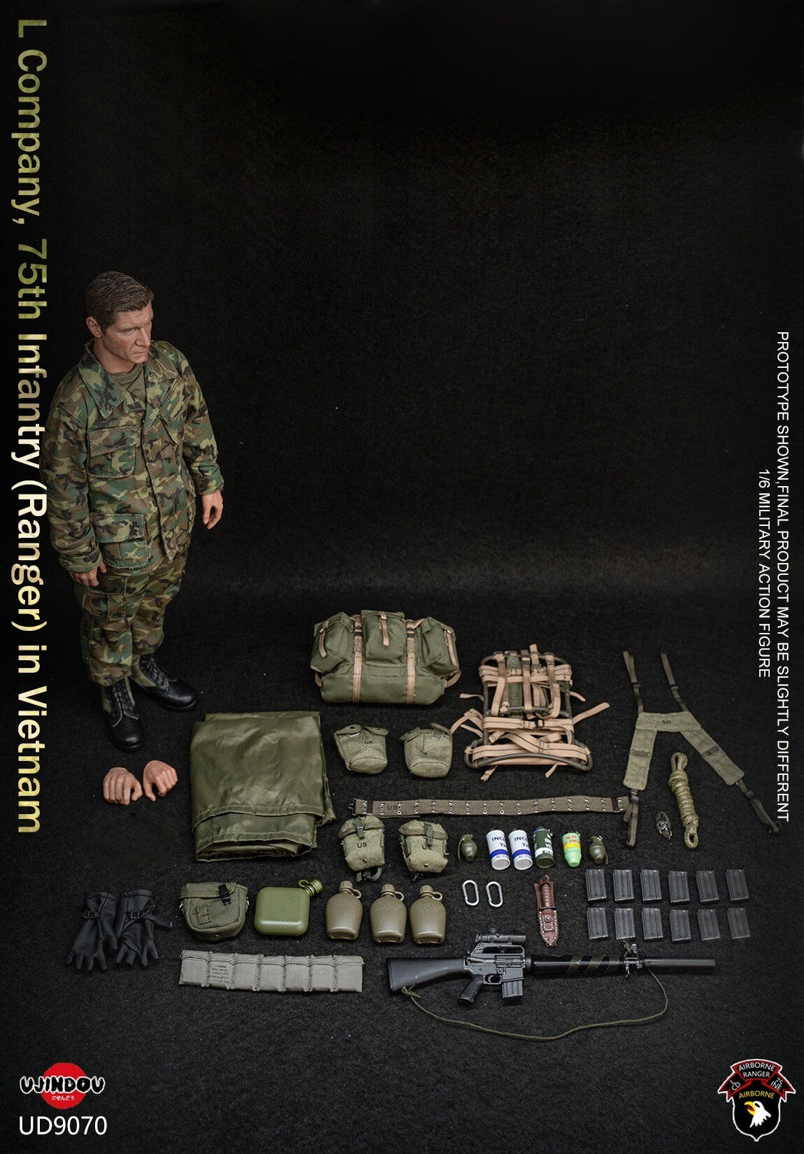1:6 scale Ujindou UD9070 U.S. ARMY L Company 75th Infantry Ranger in Vietnam 12" Figure (PREORDER)
