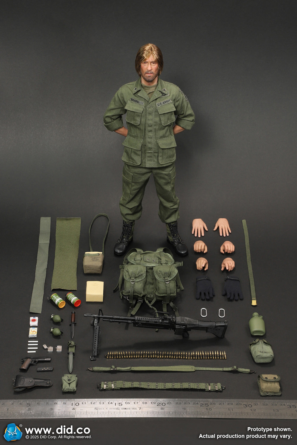 1:6 scale DiD V80184 Vietnam War U.S. Army Colonel James 12" Figure