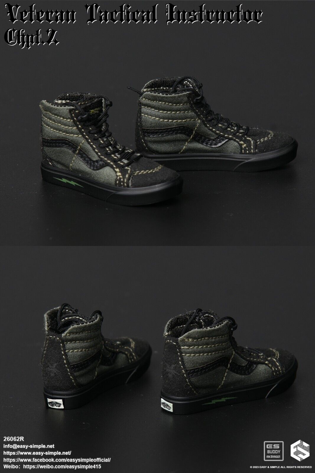 1:6 Easy & Simple Veteran Tactical Instructor Chapter II Defcon Boots Shoes