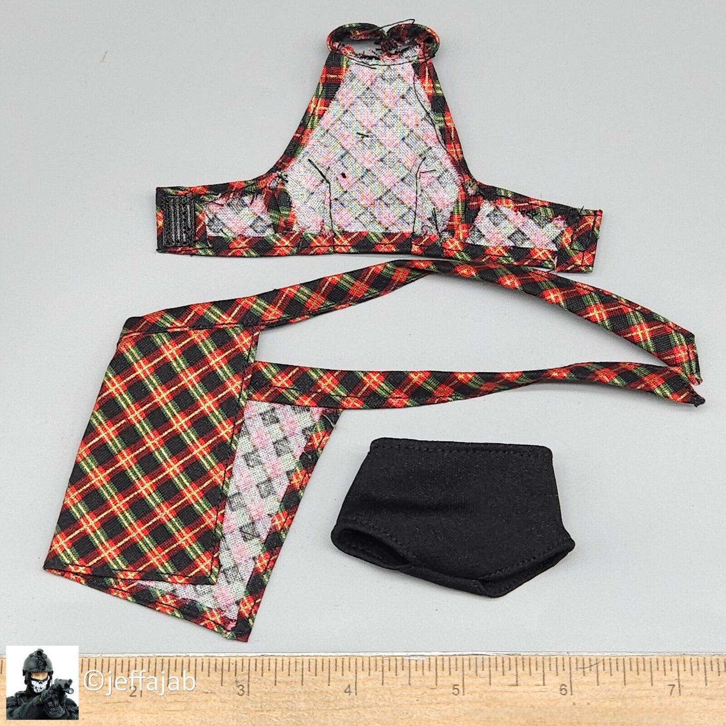 1:6 Triad Toys Cassidy DX Limited Edition Female Plaid Outfit for 12" Figures