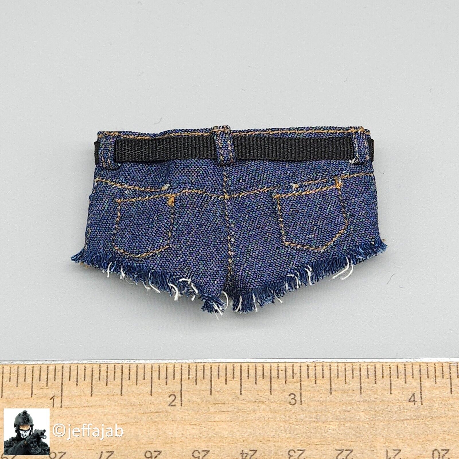 1:6 scale Create Models Sniper Girl Lan Female Jeans Shorts w/ Belt 12" Figures