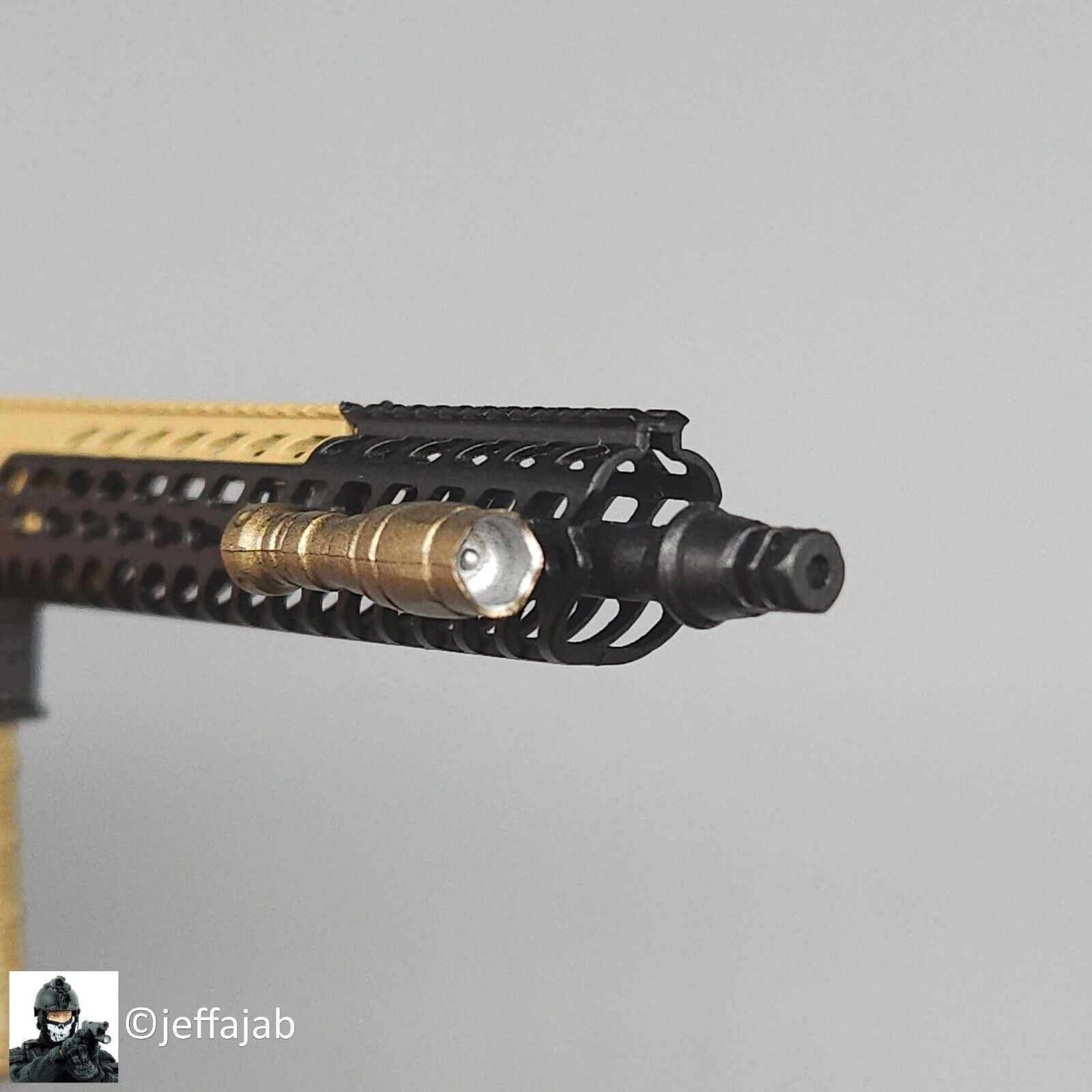 1:6 scale Easy & Simple MCX Carbine Tactical Light w/ Mount for 12" Figures