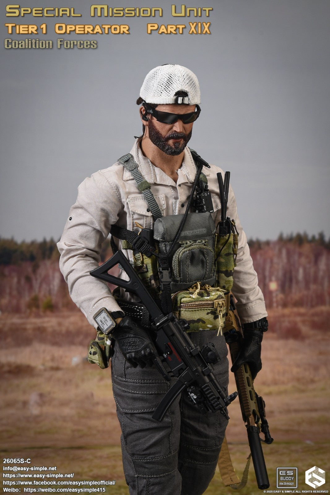 1:6 Easy & Simple Coalition Forces 1745 Air Long Weapon Case 12" Figures 26065SC