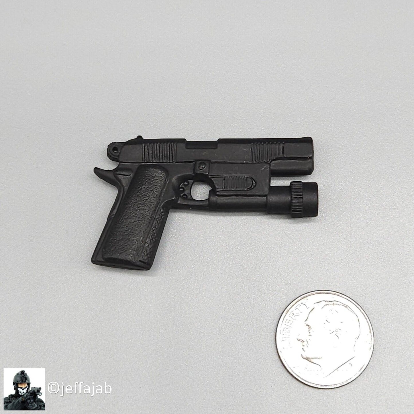 1:6 Ultimate Soldier SWAT M1911 Pistol w/ Tac Light for 12" Figures