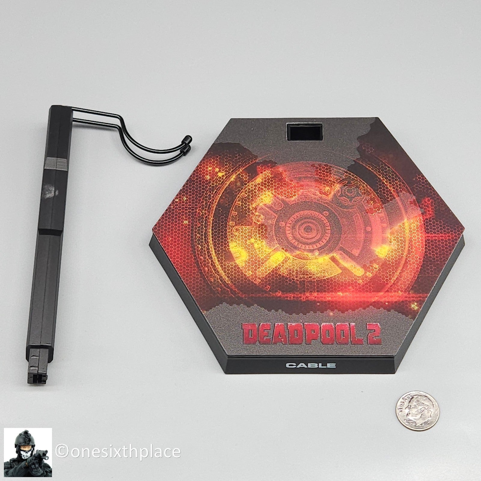 1:6 scale Hot Toys Deadpool 2 Cable Display Stand Base for 12" Figures MMS583