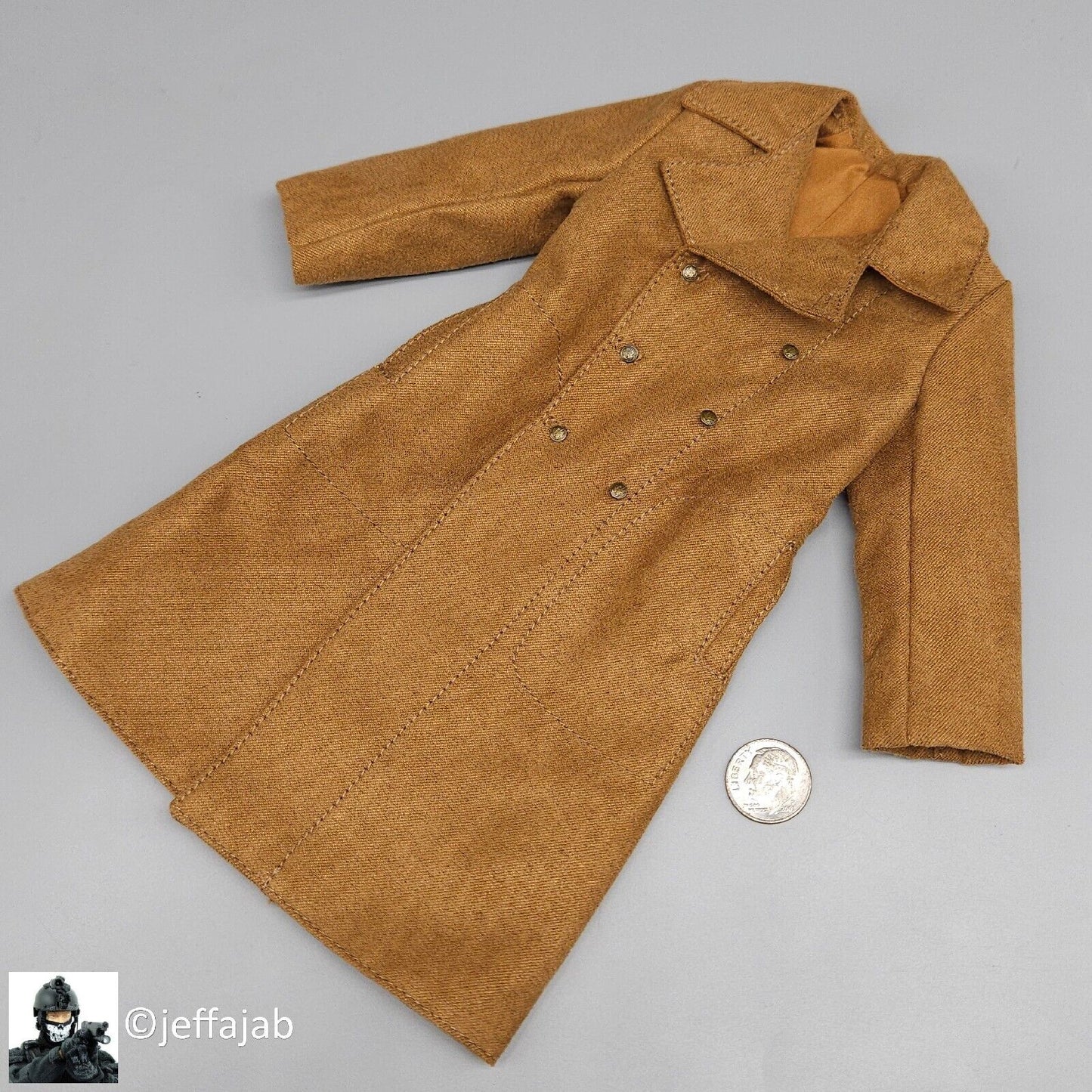 1:6 Ujindou WWII The Big Red One US Army M39 Overcoat for 12" Figure