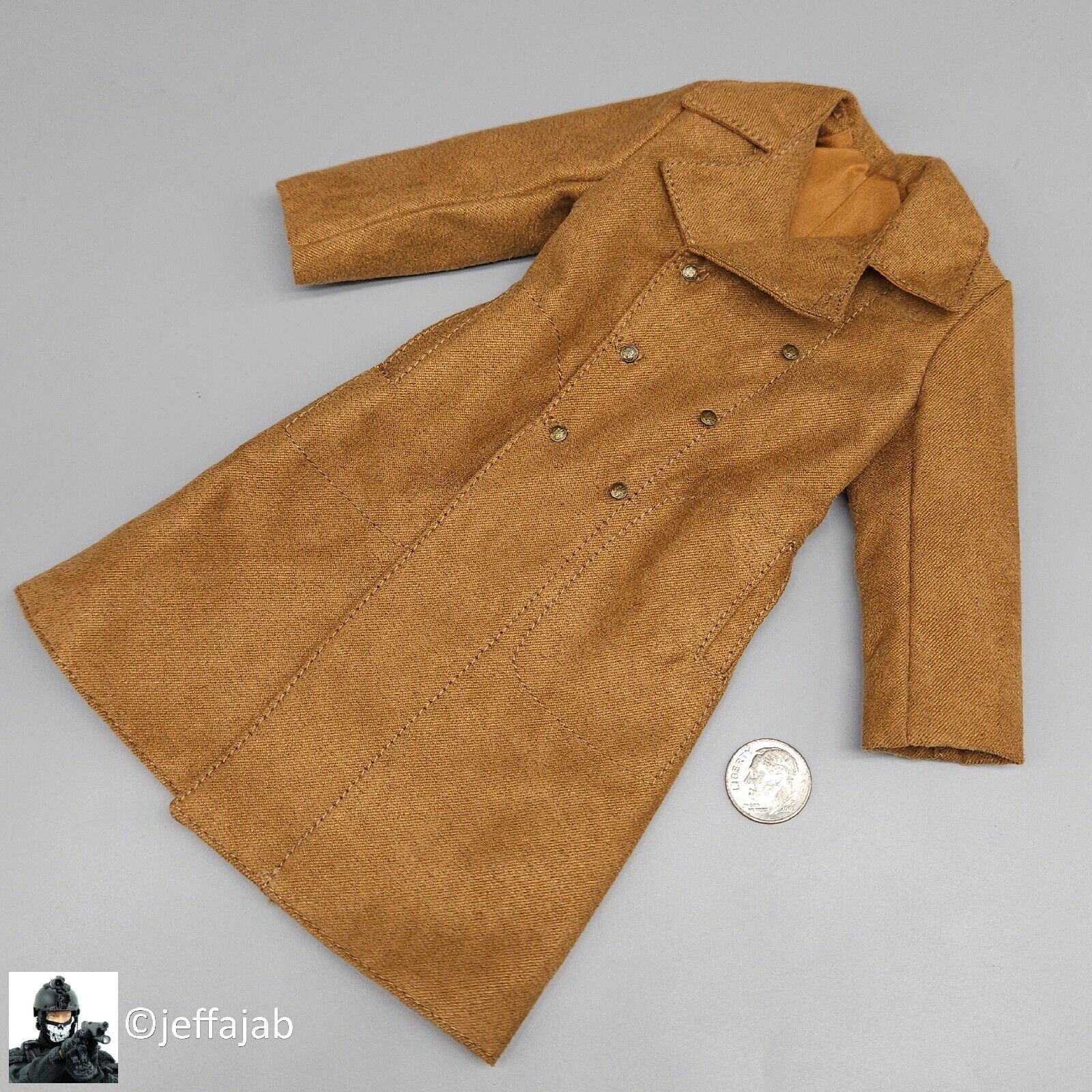 1:6 Ujindou WWII The Big Red One US Army M39 Overcoat for 12" Figure