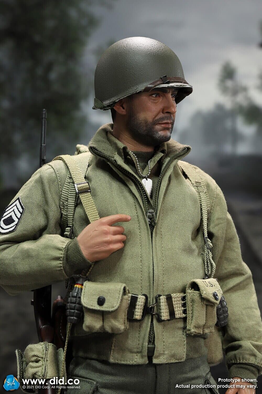 1:6 scale DiD WWII Sergeant Horvath Metal Tin Canister Set for 12" Figures