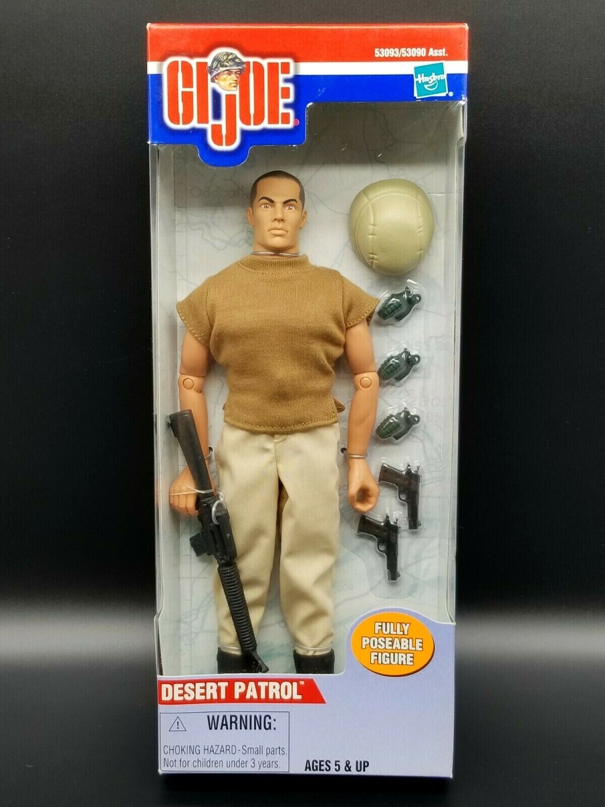 1:6 Hasbro GI Joe Desert Patrol 12" Action Figure Body Uniform M16 Rifle Set