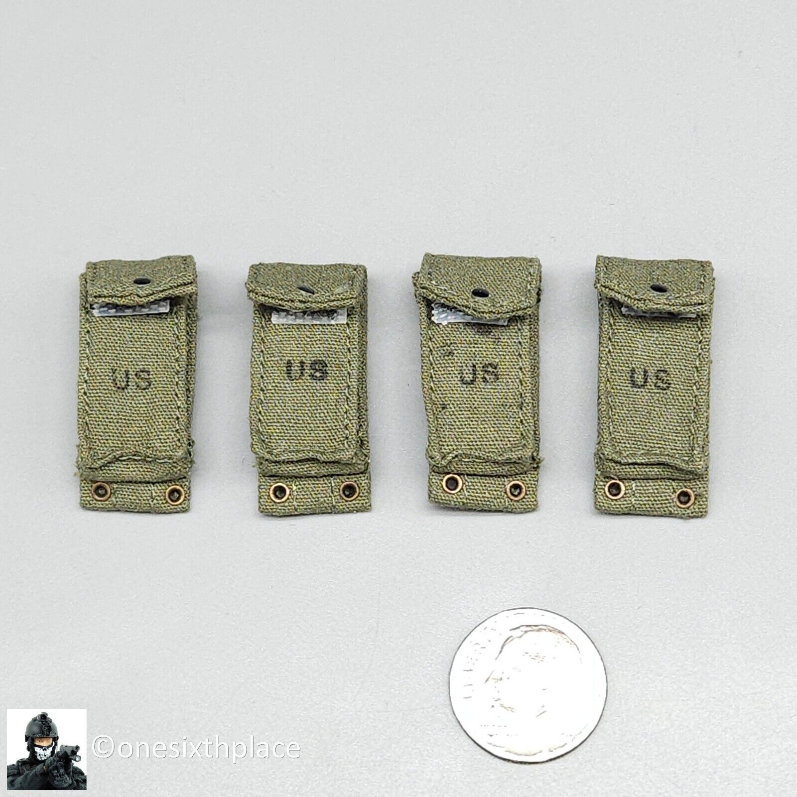 1:6 QO Toys Vietnam US Army Corpsman M61 M14 Ammo Pouch (x4) fr 12" Figures