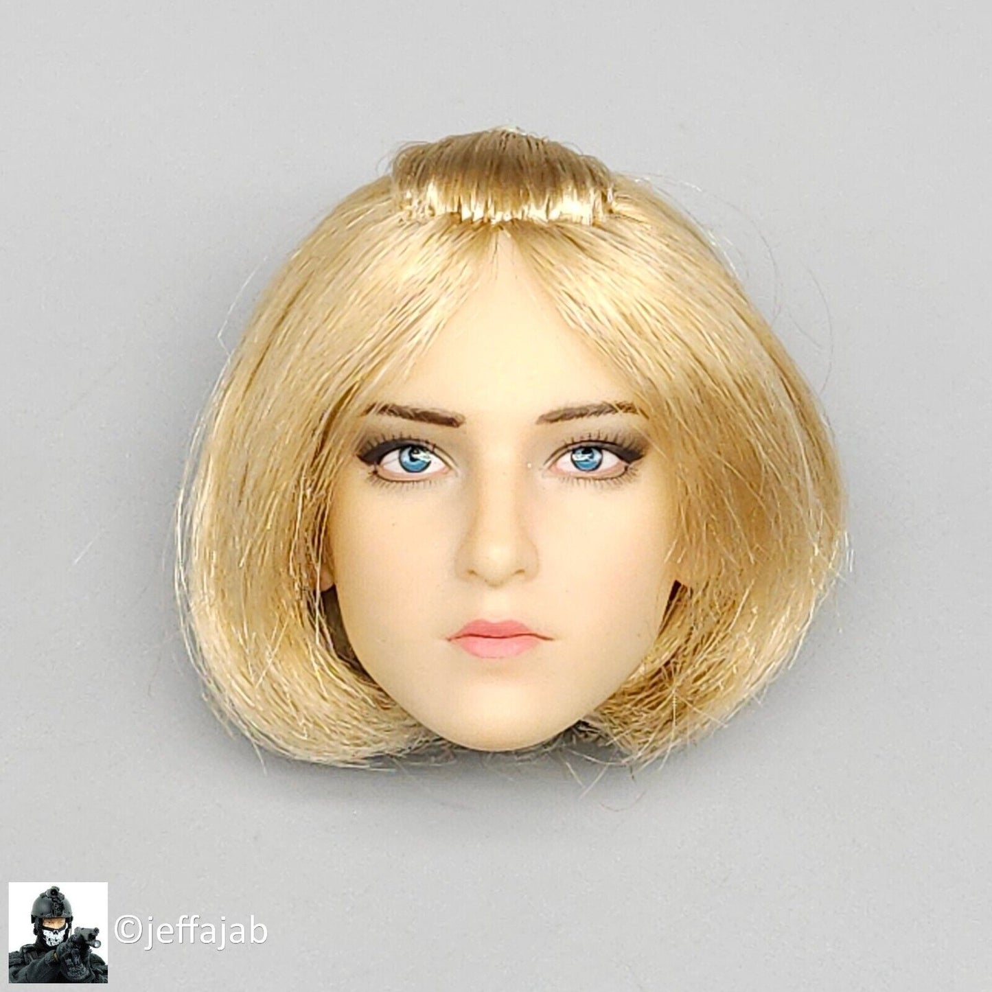 1:6 scale BBK Female Dark Night Sniper Laila Blond Hair Head Sculpt 12" Figures