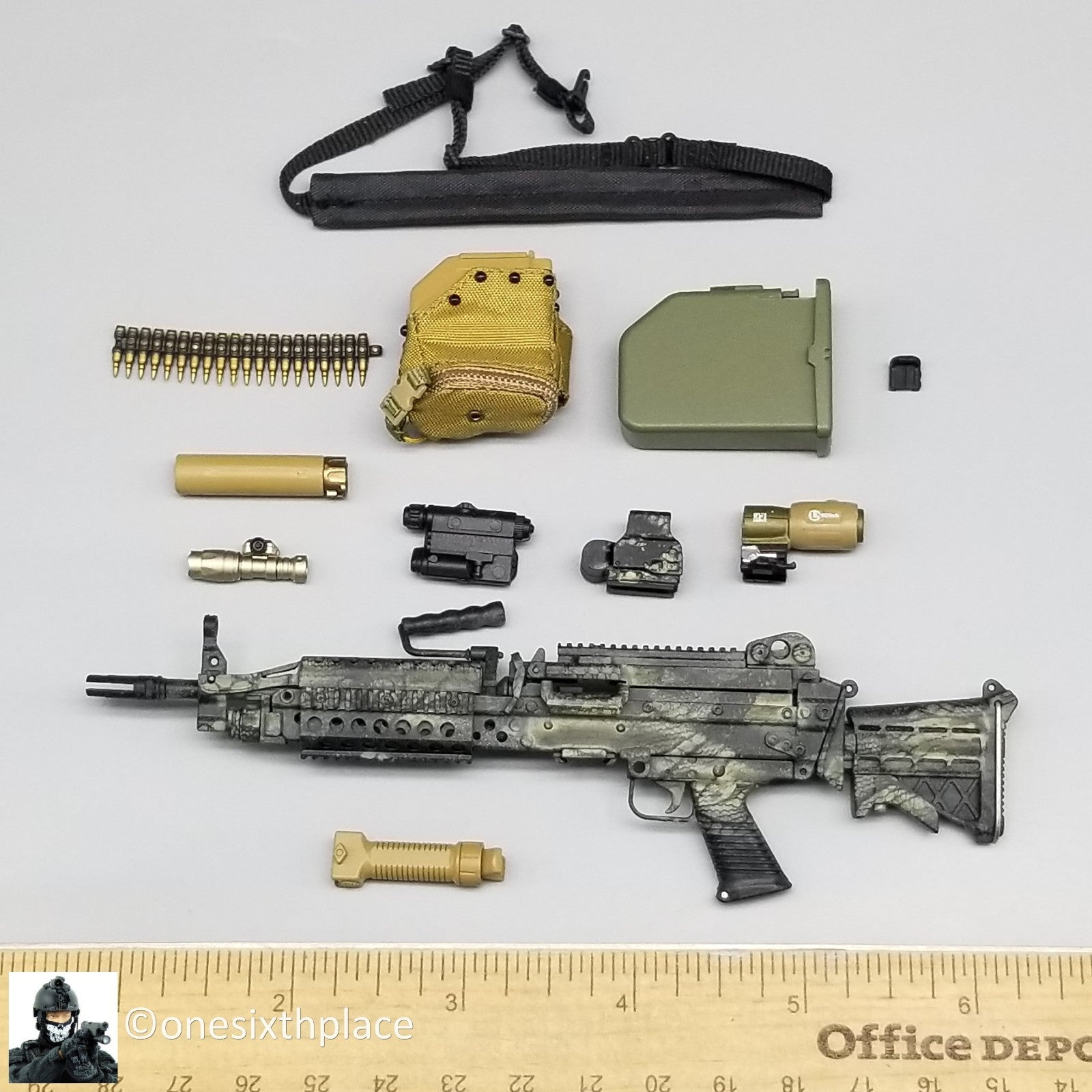1:6 Easy & Simple NSWDG Infiltration Team MK46Mod1 Machine Gun for 12" Figures