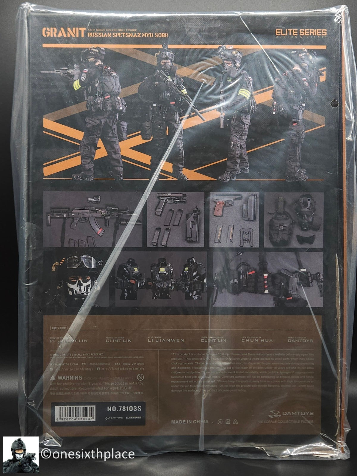 1:6 scale DamToys Russian Spetsnaz MVD SOBR GRANIT SPECIAL VER 12" Figure 78103S