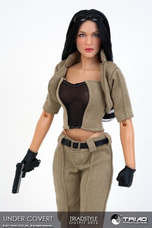 1:6 Triad Toys Female Under Covert Sand Outfit Boots Set for 12" Figures