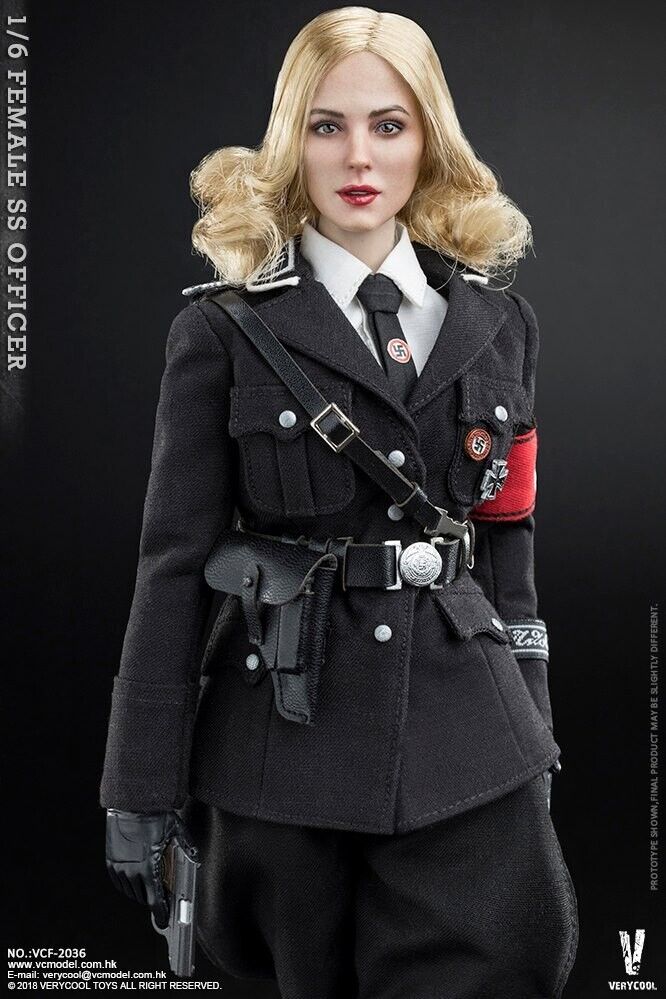 1:6 scale Very Cool WWII German Female SS Officer Nude Body for 12" Figures