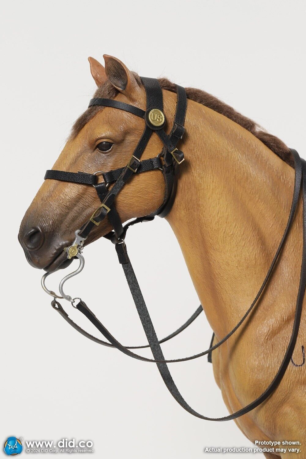 1:6 scale DiD US Civil War Brown War Horse (Standing) for 12" Figures E60076