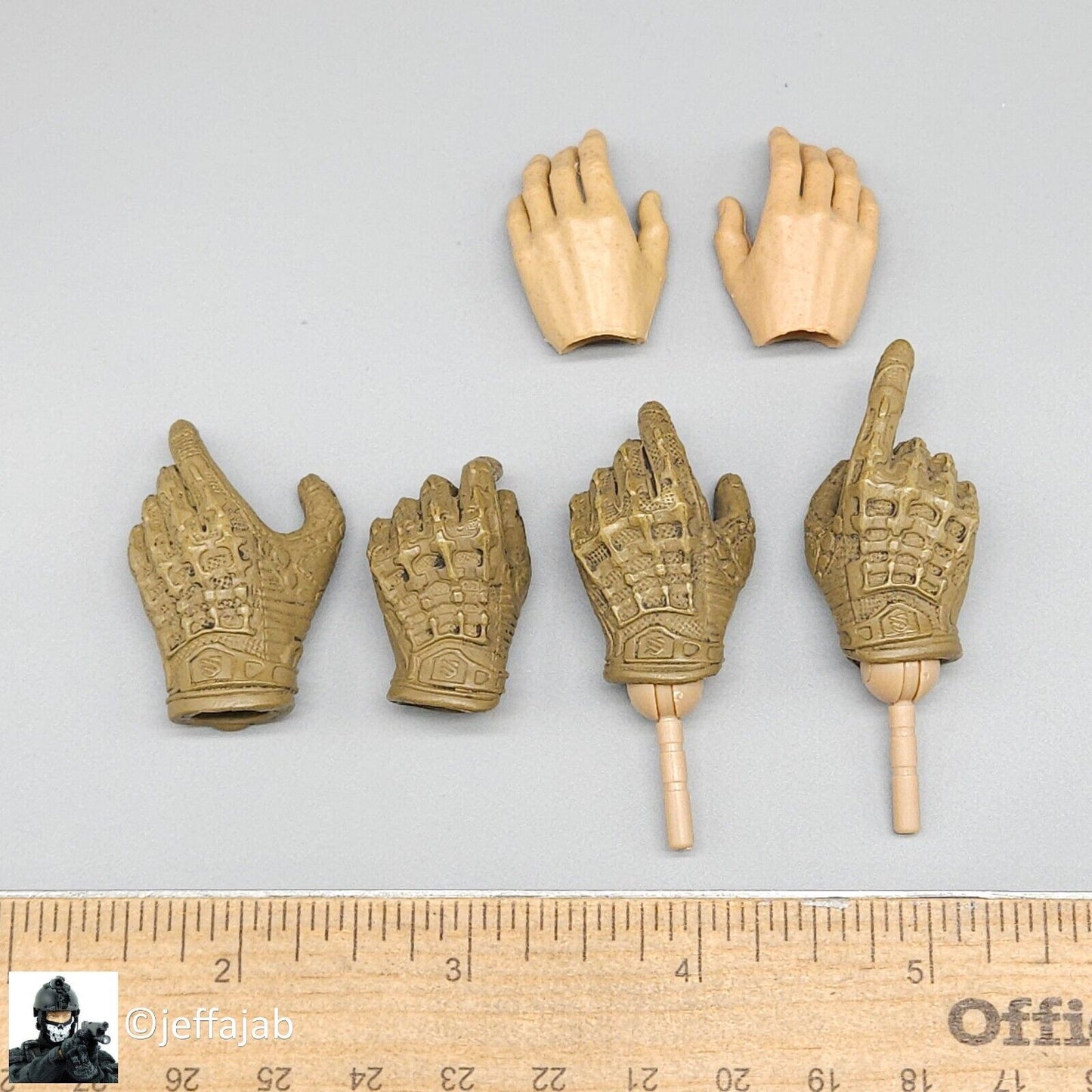 1:6 Easy & Simple Russian FSB Spetsnaz ALPHA Gloved Hand Set for 12" Figures