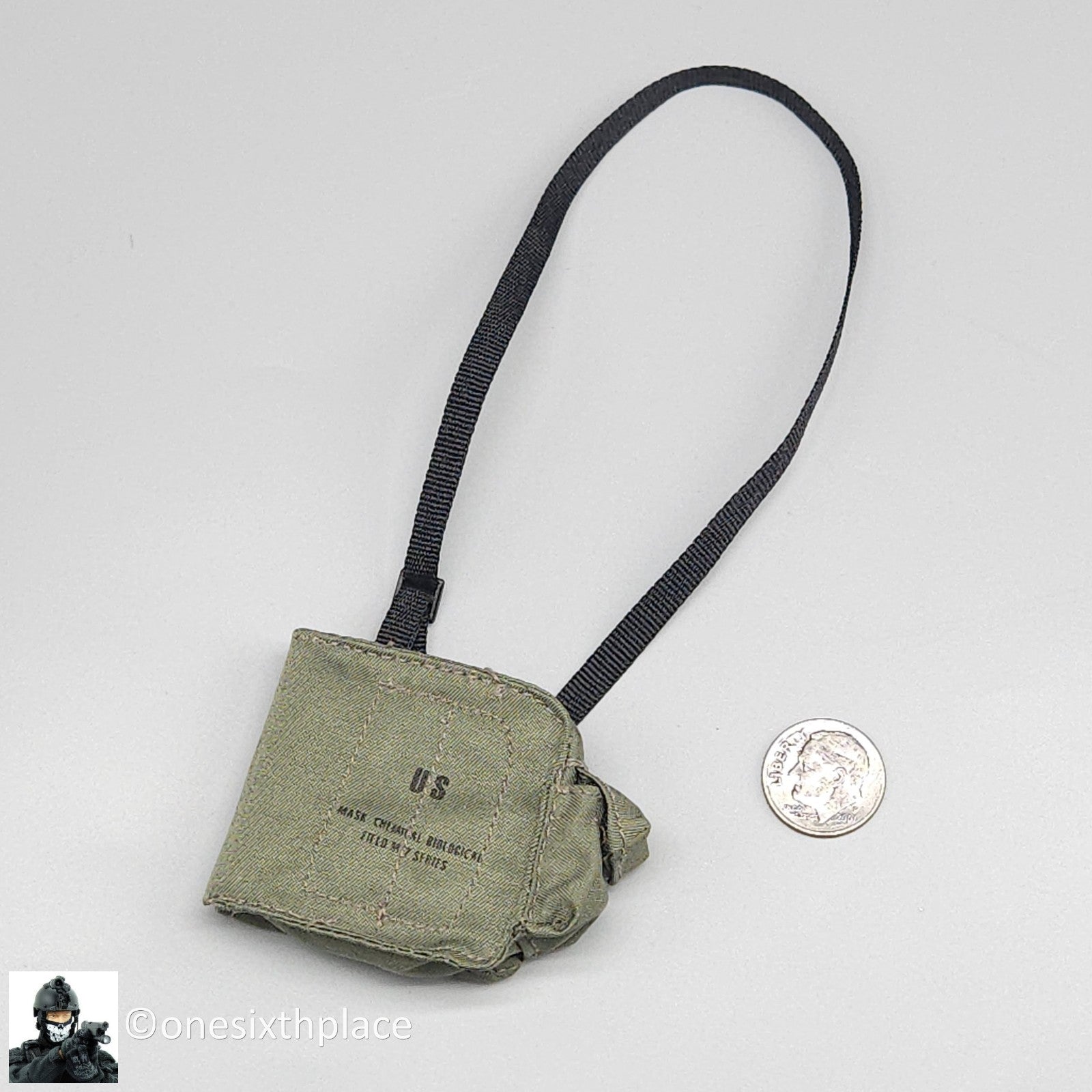 1:6 scale Dragon DEVGRU Shane Gas Mask Bag Pouch for 12" Figures