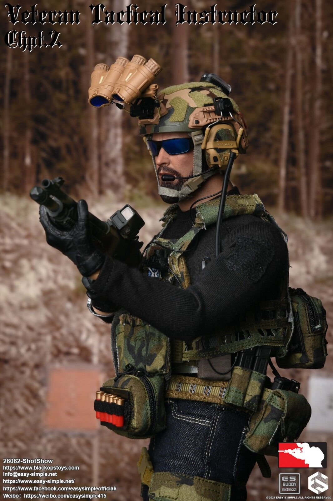 1:6 Easy & Simple Veteran Tactical Instructor Ch II SHOT Show Sunglasses