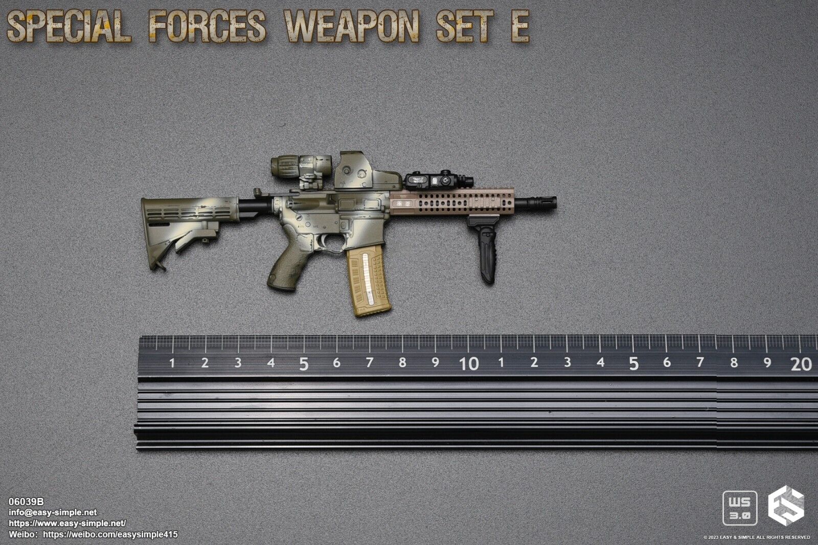 1:6 scale Easy & Simple Special Forces Weapon Set E for 12" Figures 06039B