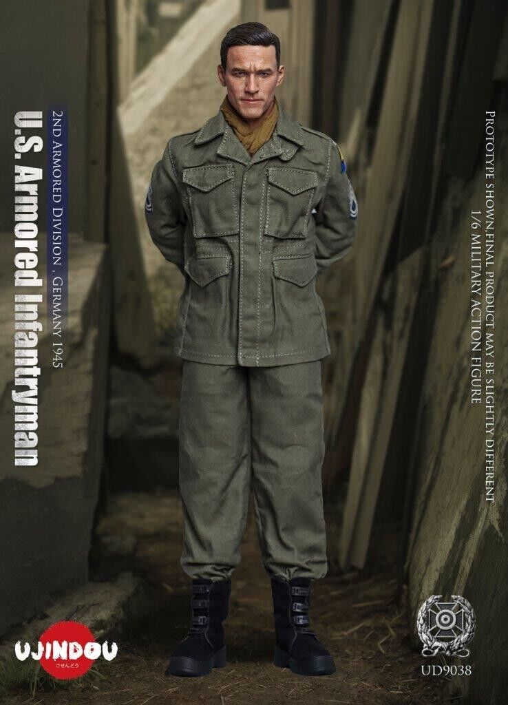 1:6 scale Ujindou WWII US Armored Infantryman Germany 1945 12" Figure UD9038