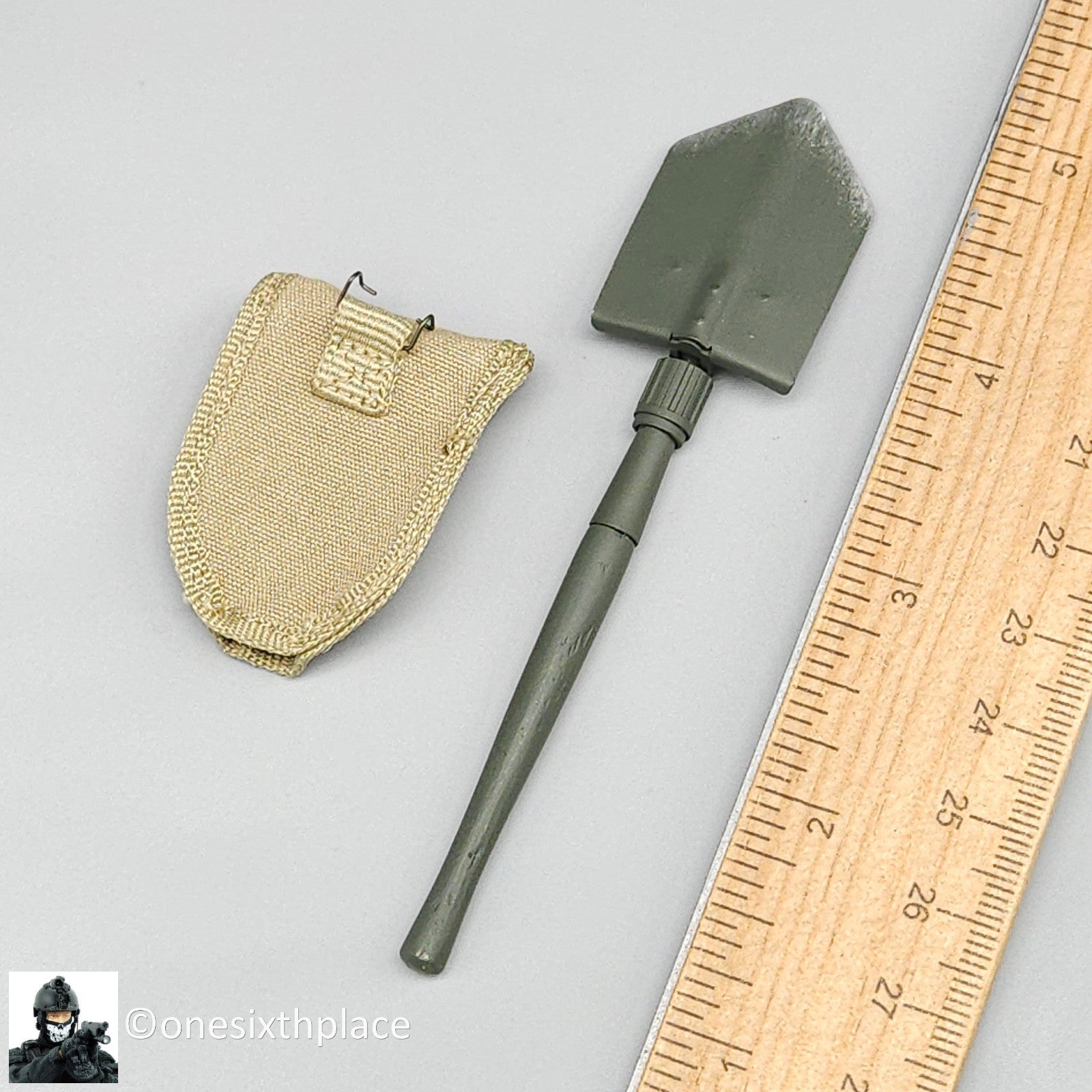 1:6 DiD WWII US 2nd Ranger Sniper Jackson Shovel w/ Cover for 12" Figures