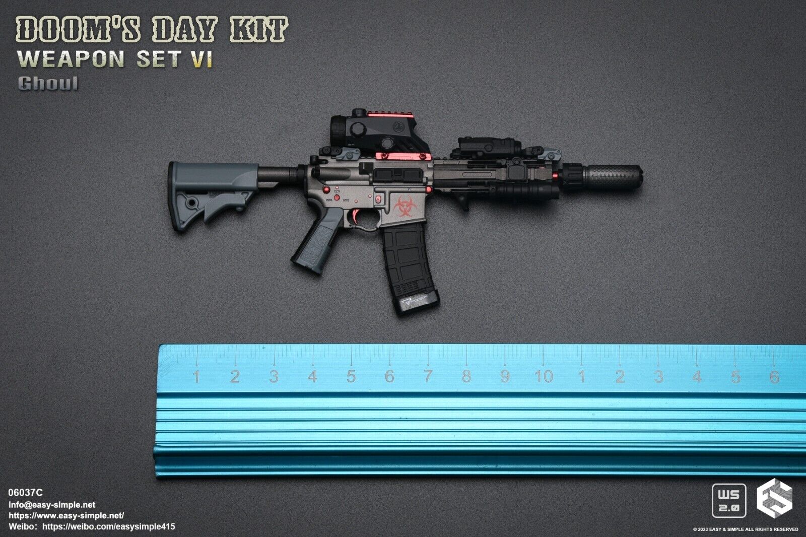 1:6 scale Easy & Simple Doom's Day Kit Weapon Set VI Ver C Ghoul 06037C