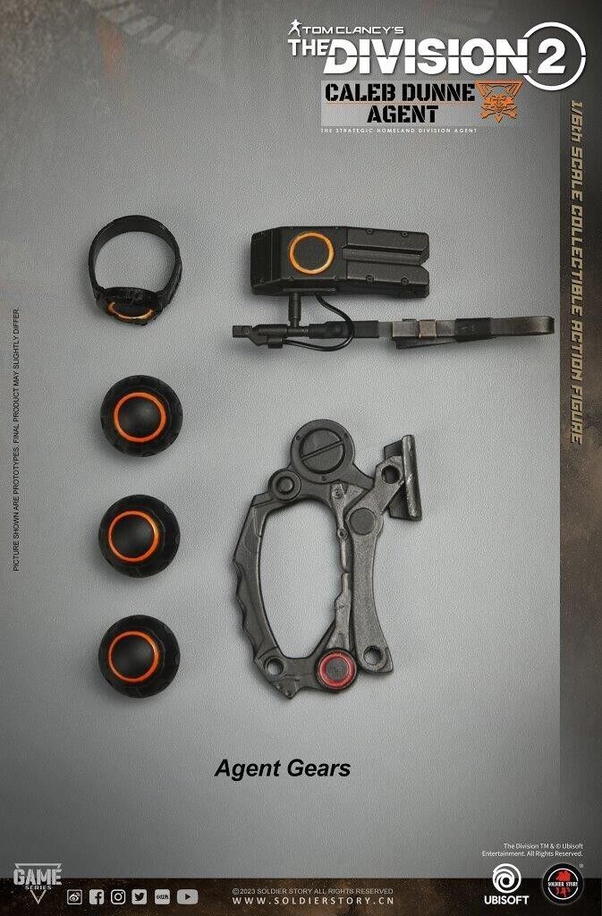 1:6 Soldier Story The Division 2 Agent Caleb Dunne Rope Climbing Ascender Tool