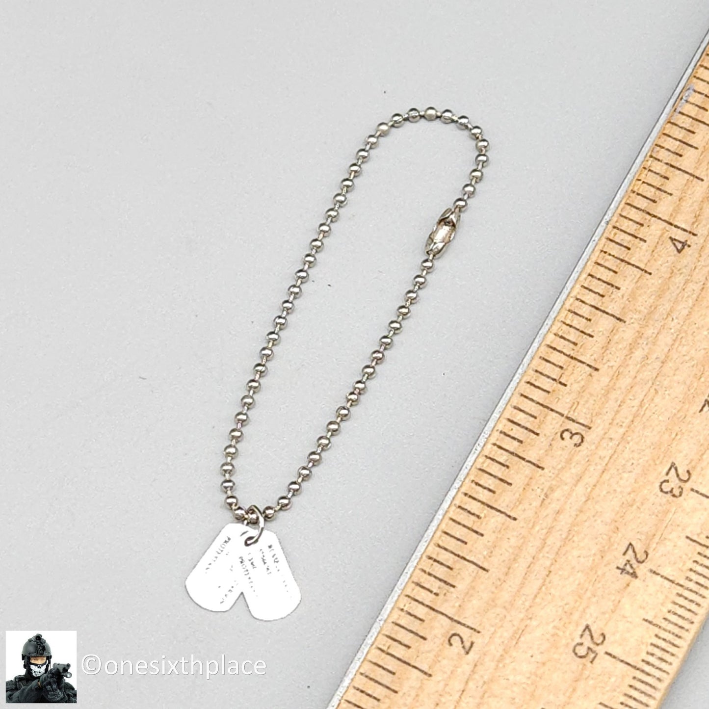 1:6 Dragon Vietnam USMC Russell Dog Tags Necklace for 12" Figures