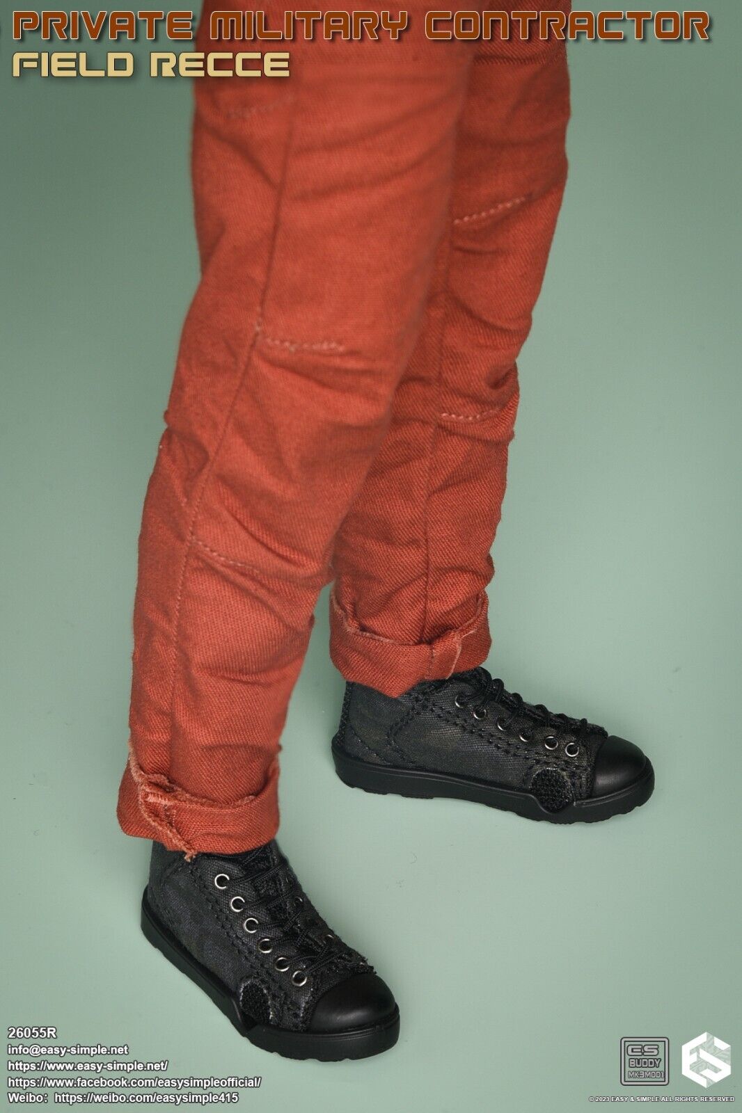 1:6 Easy & Simple PMC Field Recce Mens Logo T-Shirt for 12" Figures