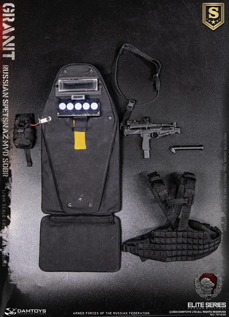 1:6 scale DamToys Russian Spetsnaz MVD SOBR GRANIT SPECIAL VER 12" Figure 78103S