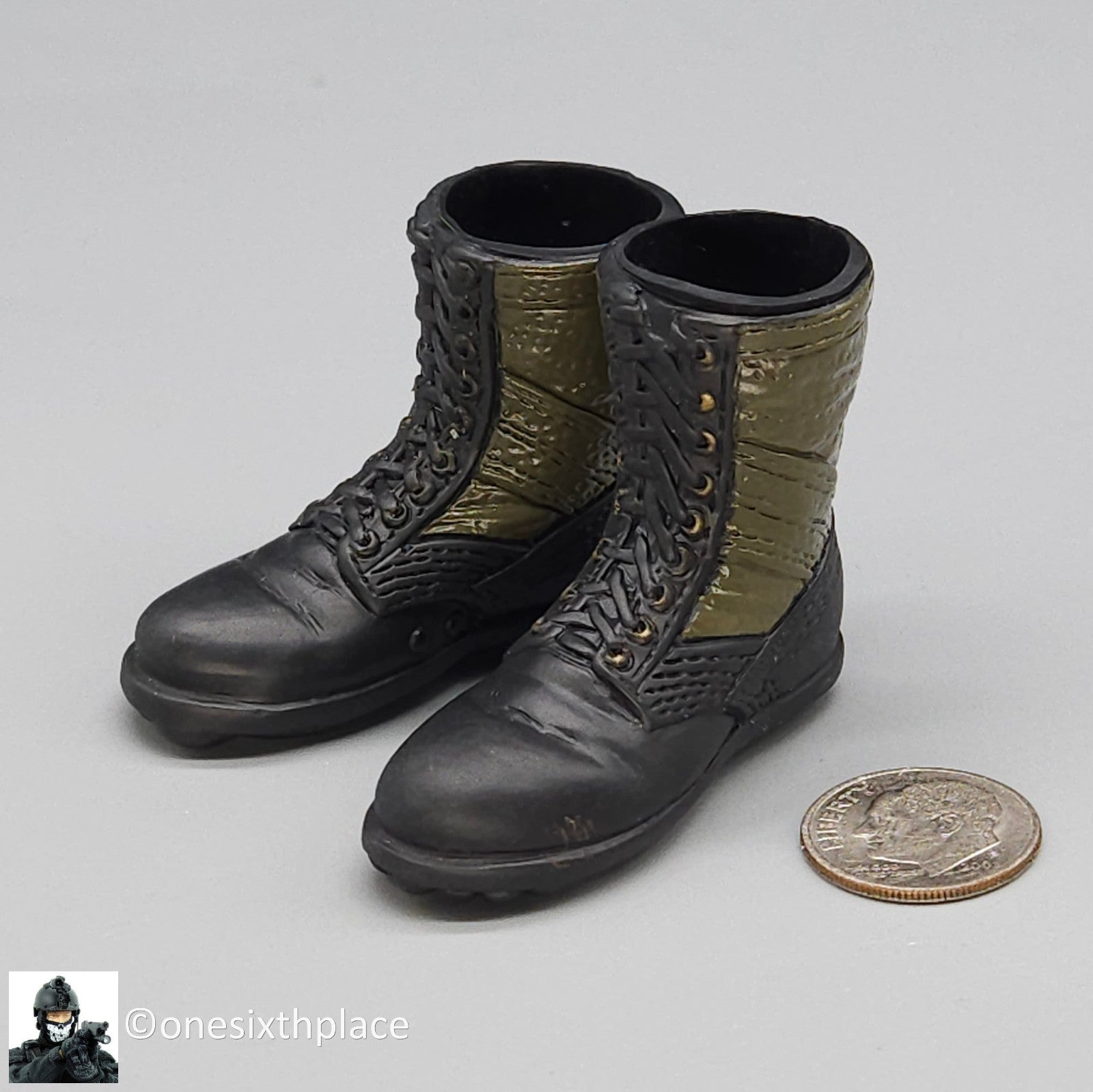 1:6 scale Ultimate Soldier Vietnam SEAL Footprint Jungle Boots for 12" Figures