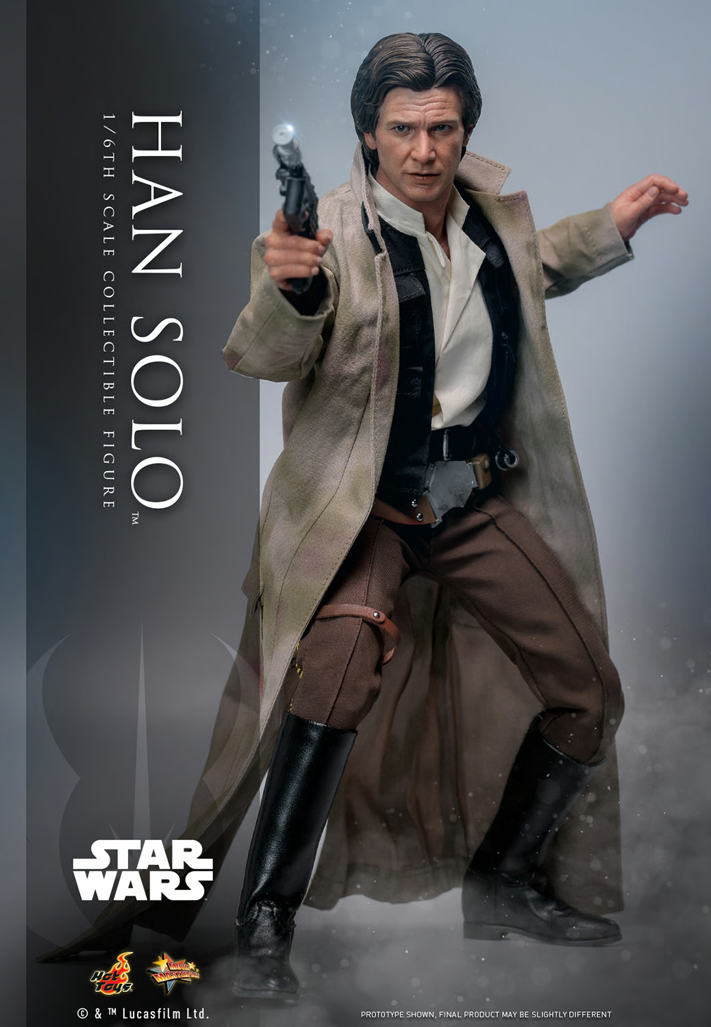 1:6 scale Hot Toys Star Wars Han Solo 12" Action Figure MM740