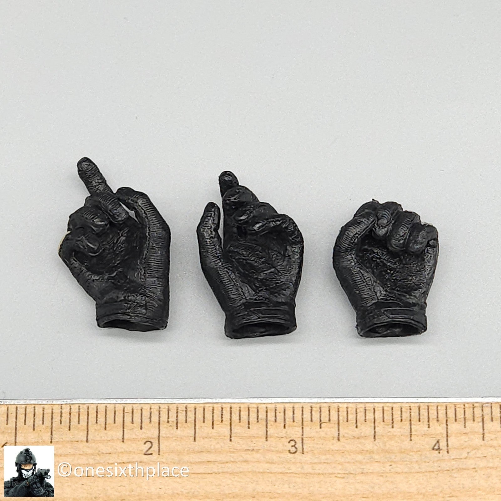 1:6 scale Soldier Story NYPD ESU Entry Team Gloved Hands for 12" Figures