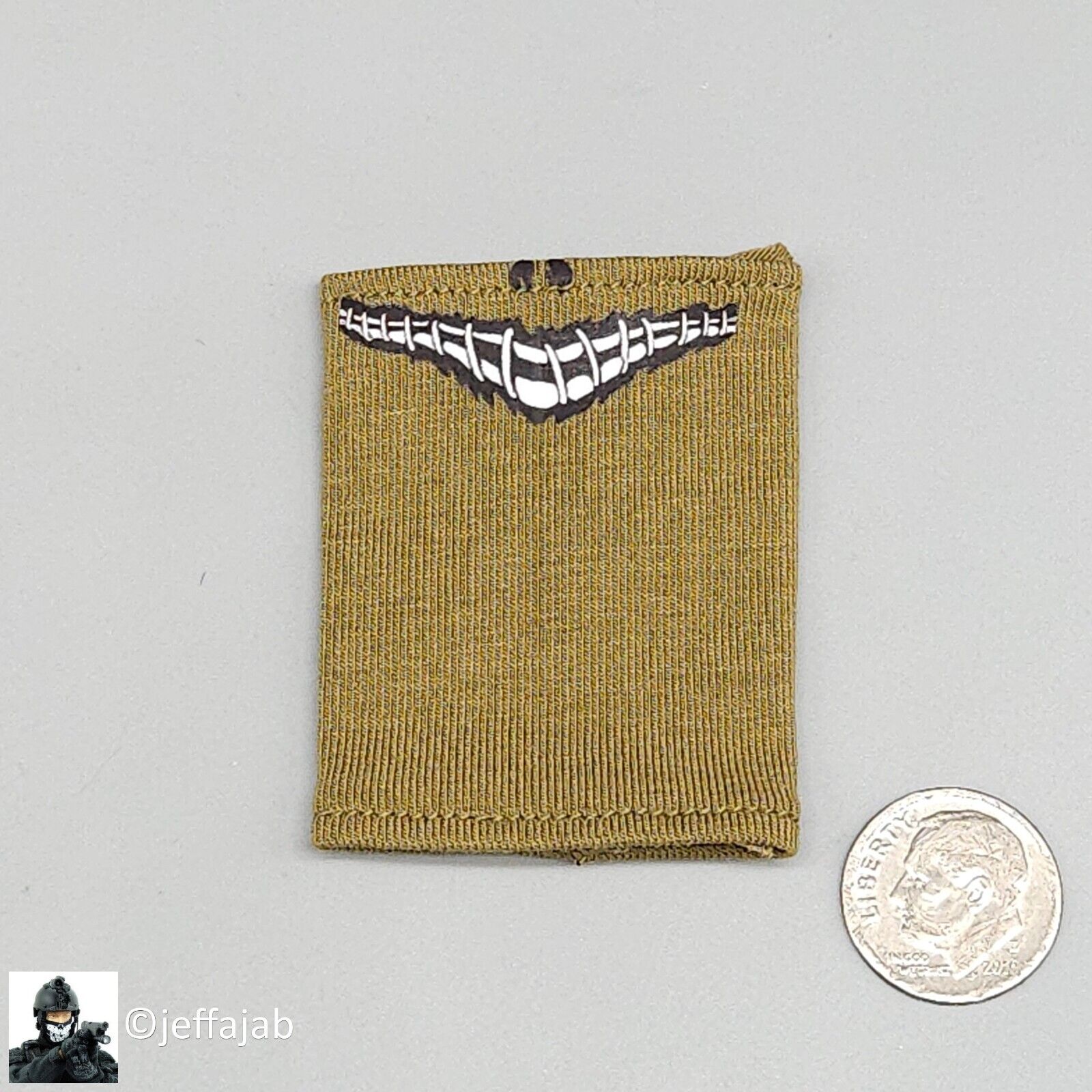 1:6 Easy & Simple PMC Field Recce Green Printed Neck Gaiter for 12" Figures