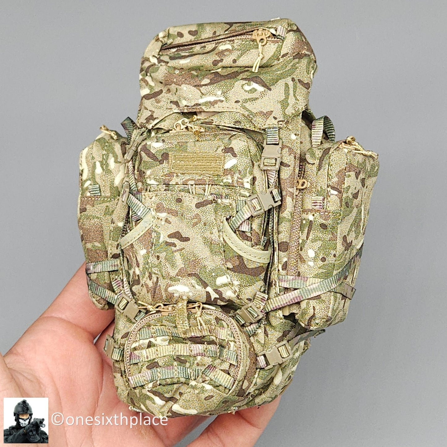 1:6 scale Easy & Simple British Army Brigade of Gurkhas MTP Camo 90L Backpack