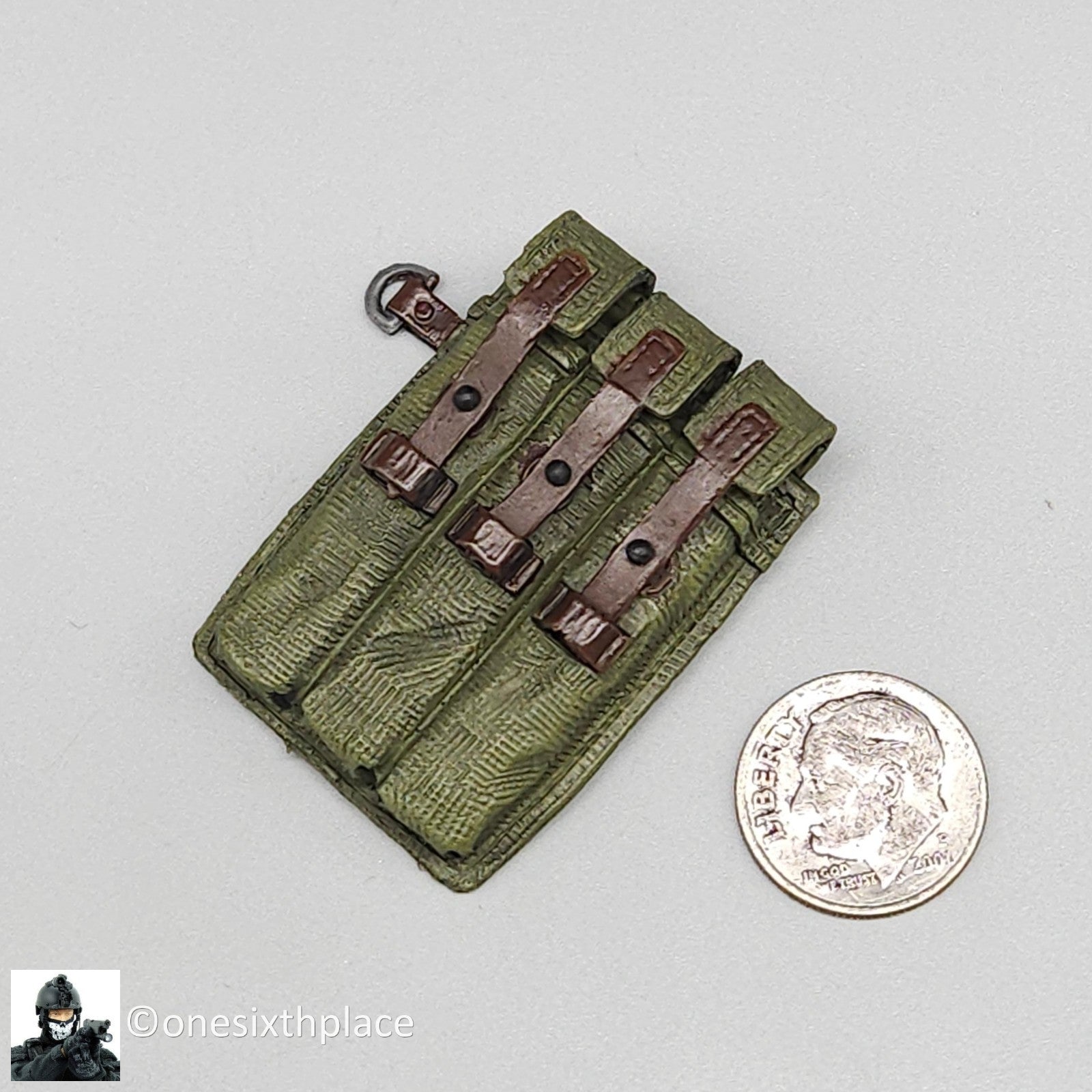 1:6 scale WWII German Panzer Gunner Franz Plastic MP40 Ammo Pouch for 12" Figure