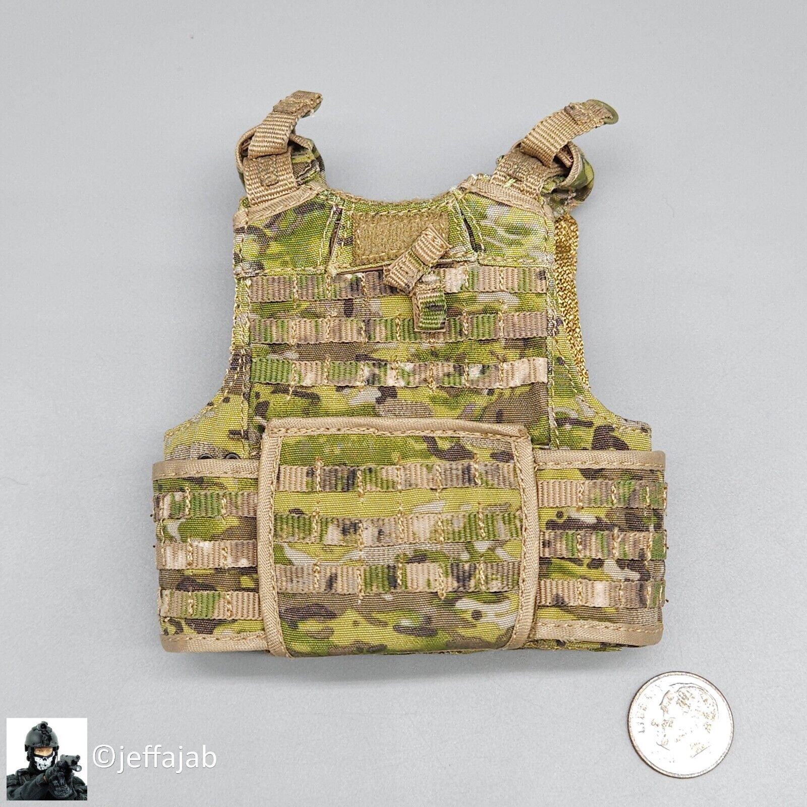 1:6 Soldier Story USAF TACP/JTAC Multicam Camo Plate Carrier for 12" Figures
