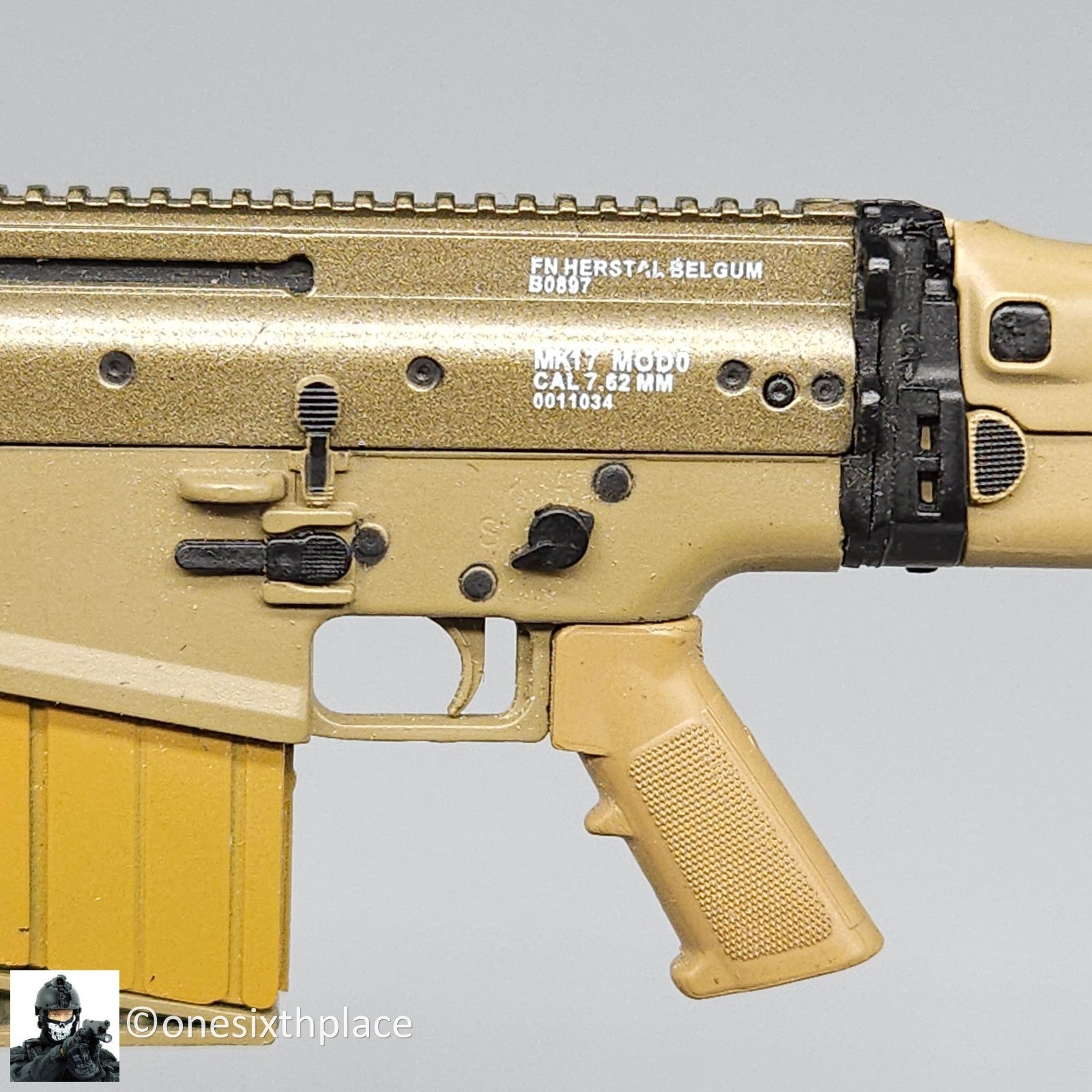 1:6 scale Mini Times FN SCAR-H MK17 7.62 Base Rifle for 12" Figures