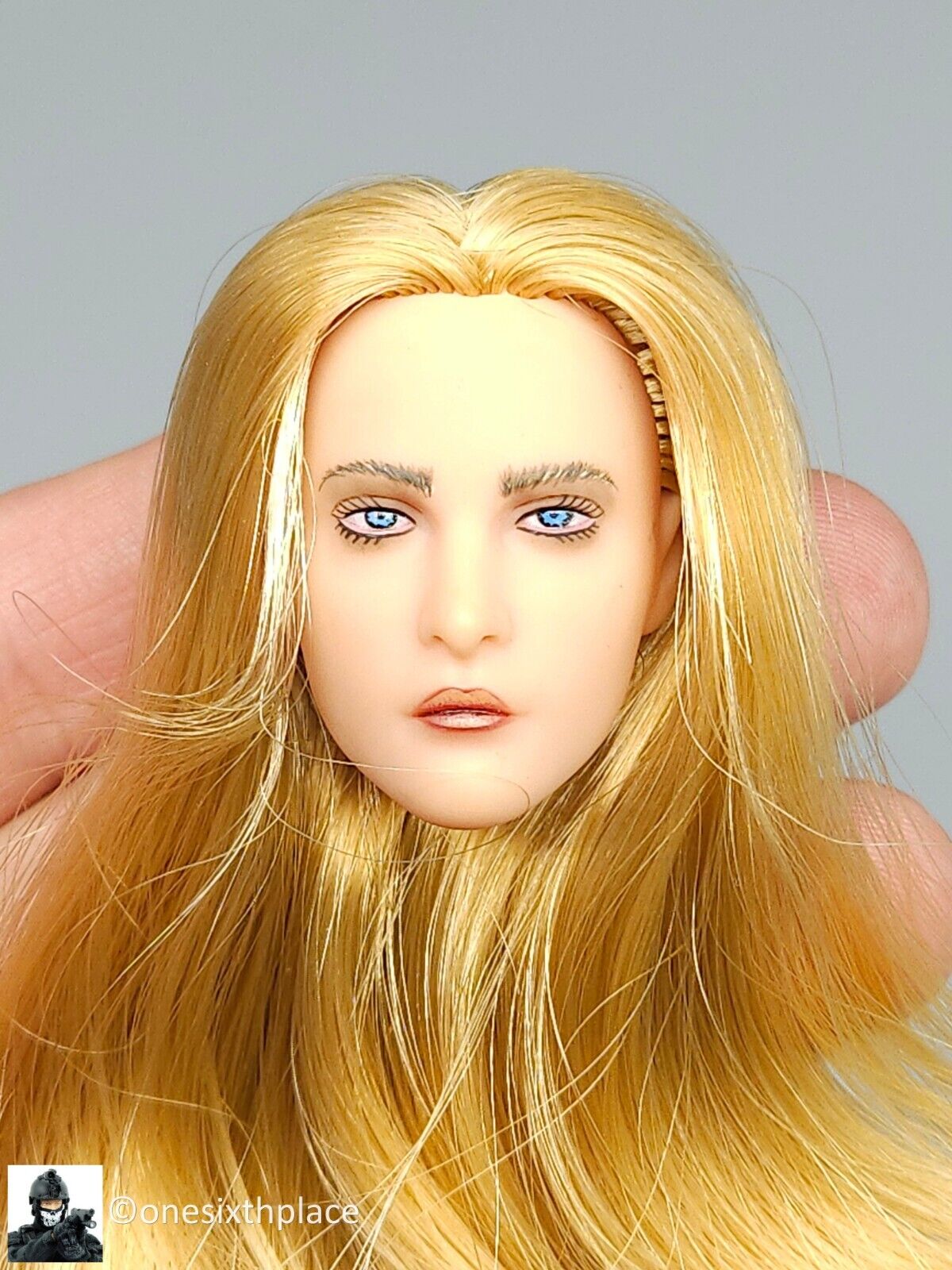 1:6 Triad Toys Caucasian Alpha Female Blond Hair Head Sculpt for 12" Figures