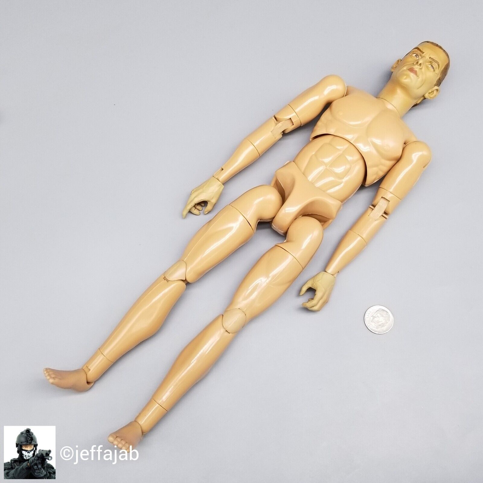 1:6 Sideshow Civil War Berdan Sharpshooter Male Nude Body for 12" GI Joe Dragon