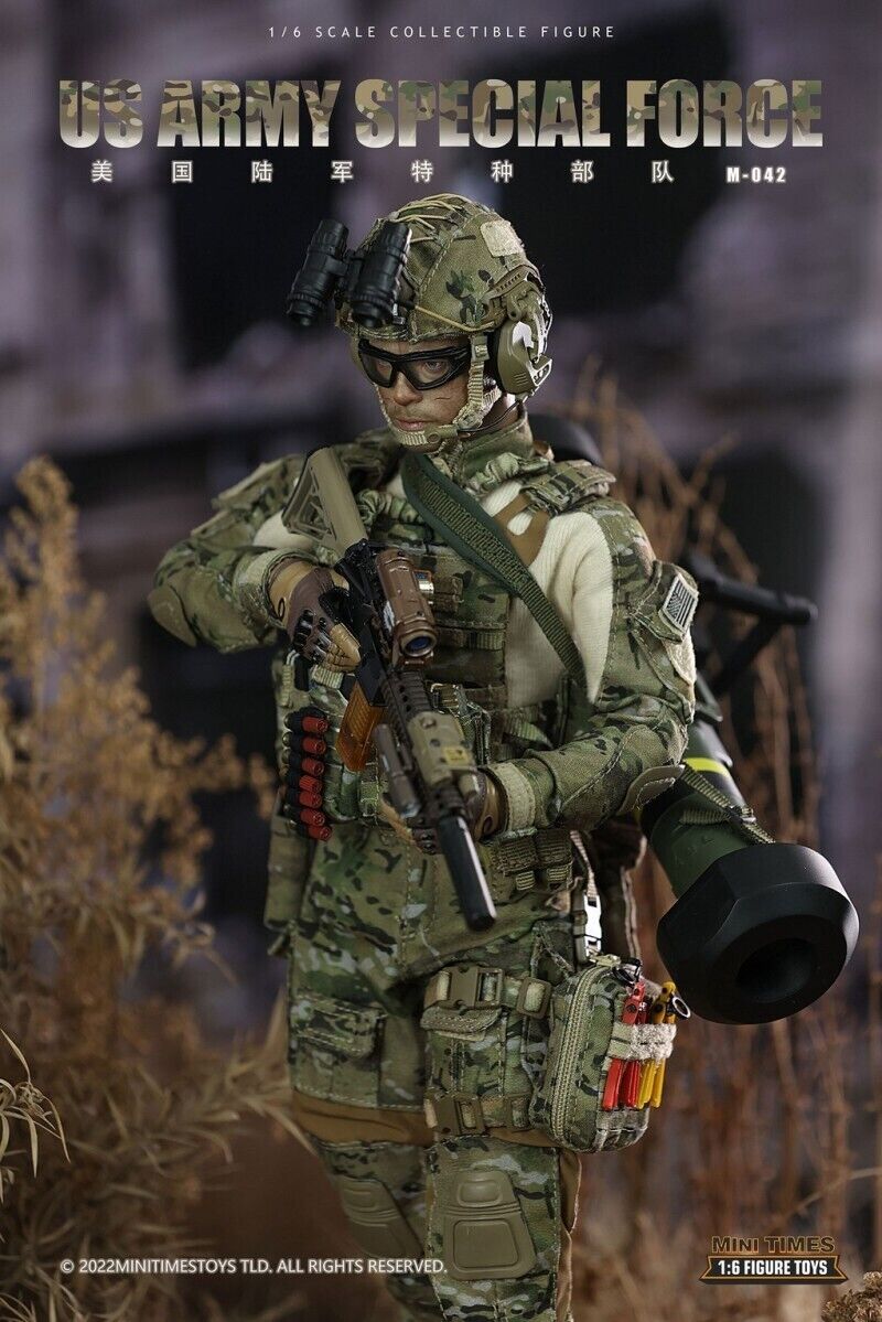 1:6 Mini Times US Army Special Forces Brad Pitt Male Head Sculpt 12" Figure Fury
