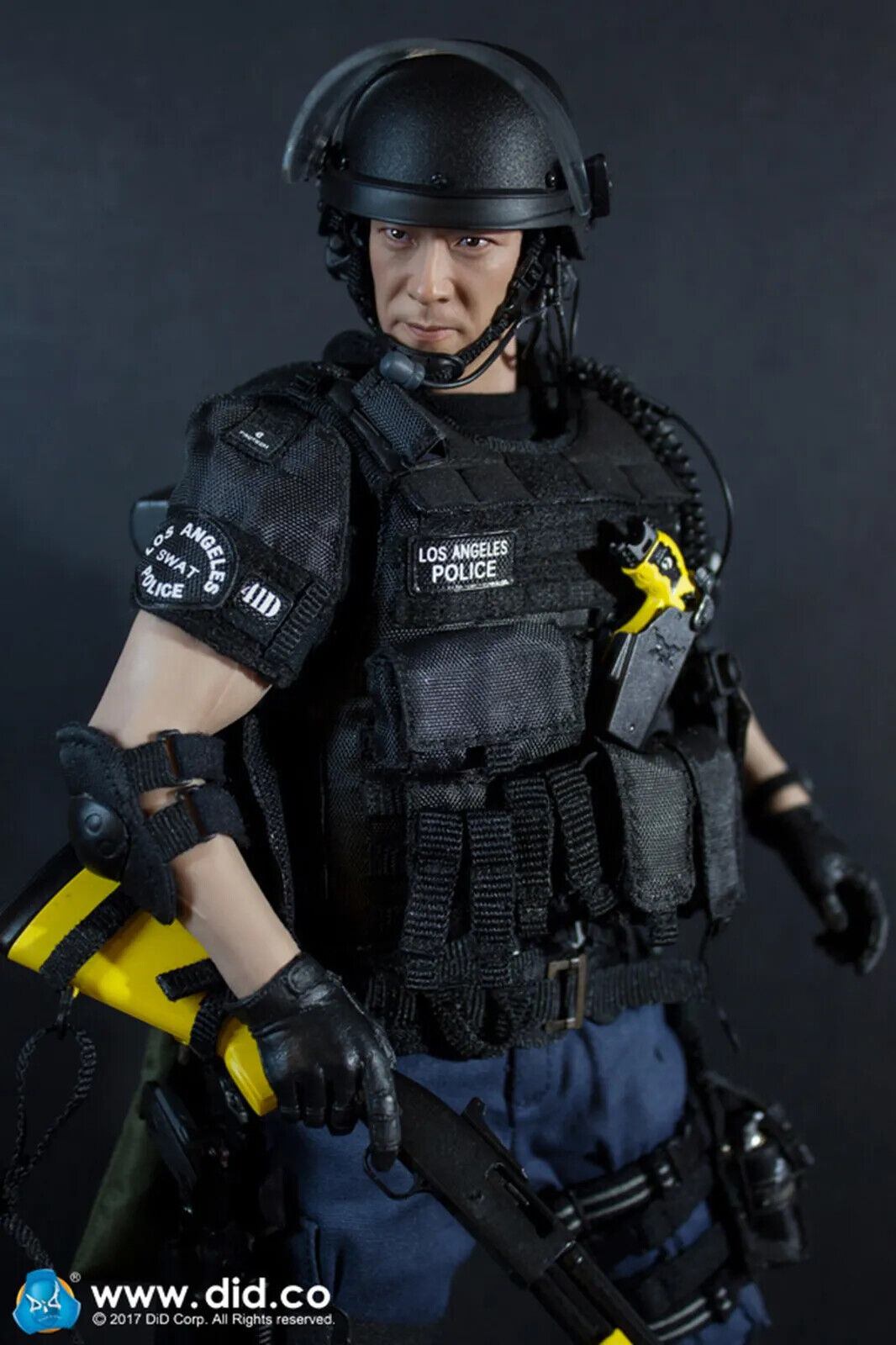 1:6 DiD LAPT SWAT Takeshi Asian Male Head Sculpt 12" GI Joe Dragon BBI DamToys