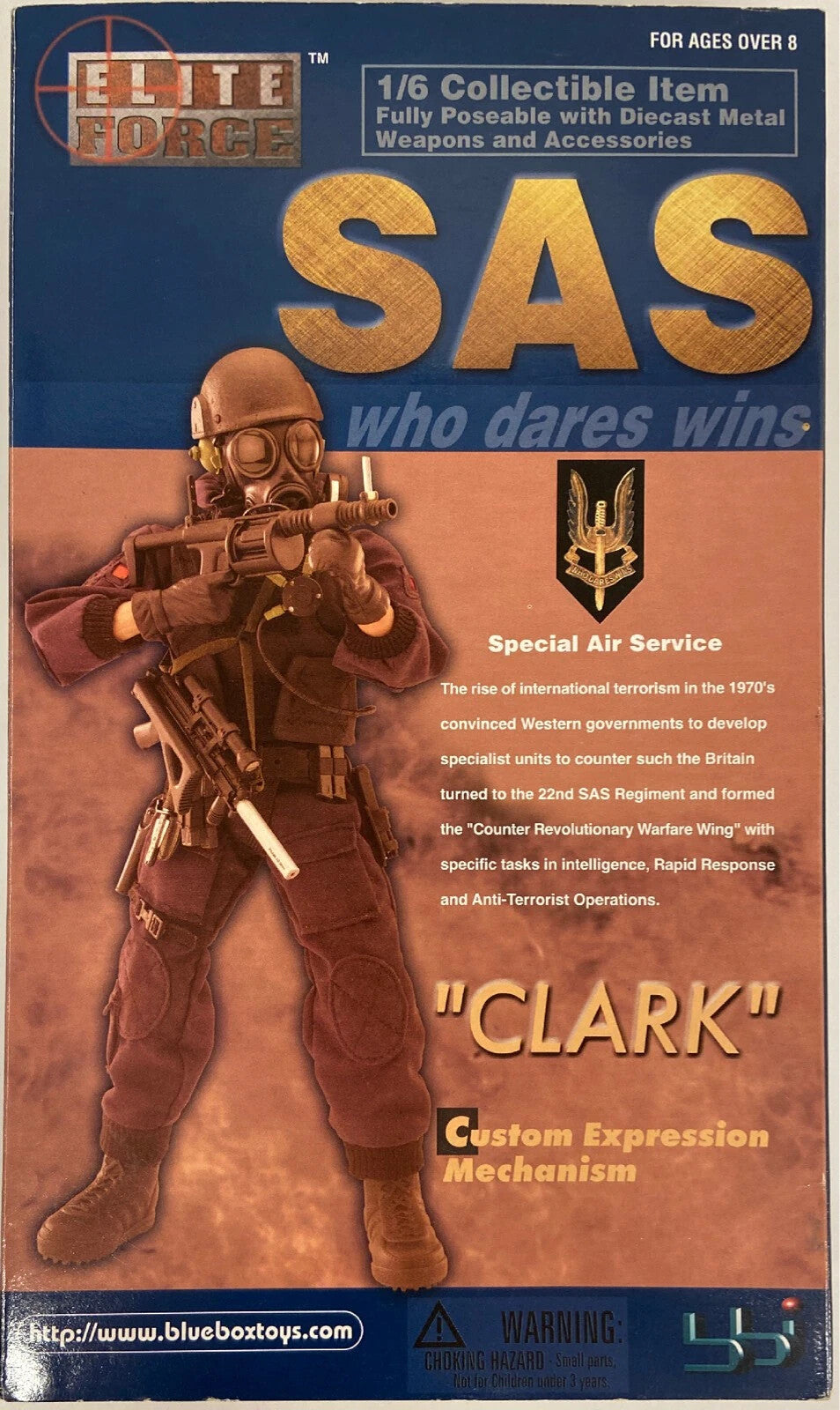 1:6 scale BBI British SAS Clark Male Body w/ Head & Gloved Hands for 12" Figures