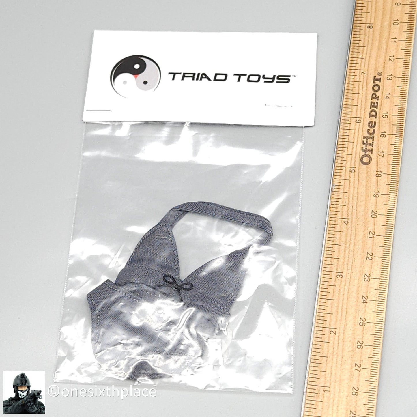 1:6 Triad Toys Sunkini Female Gray Bikini Set for 12" Figures